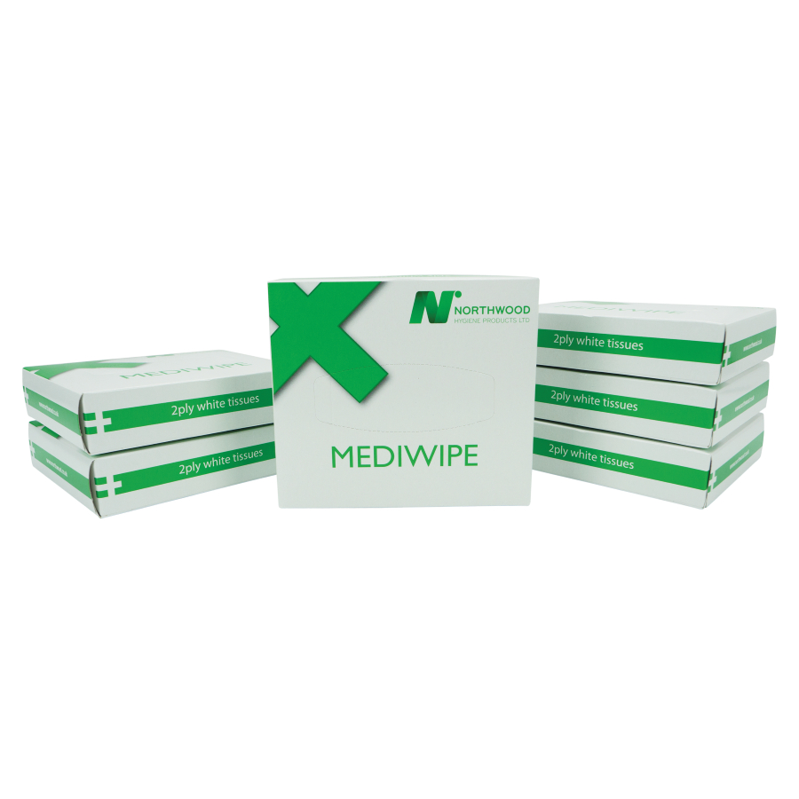 Mediwipe FF01 2-Ply Medical Tissue Wipes – Case of 72