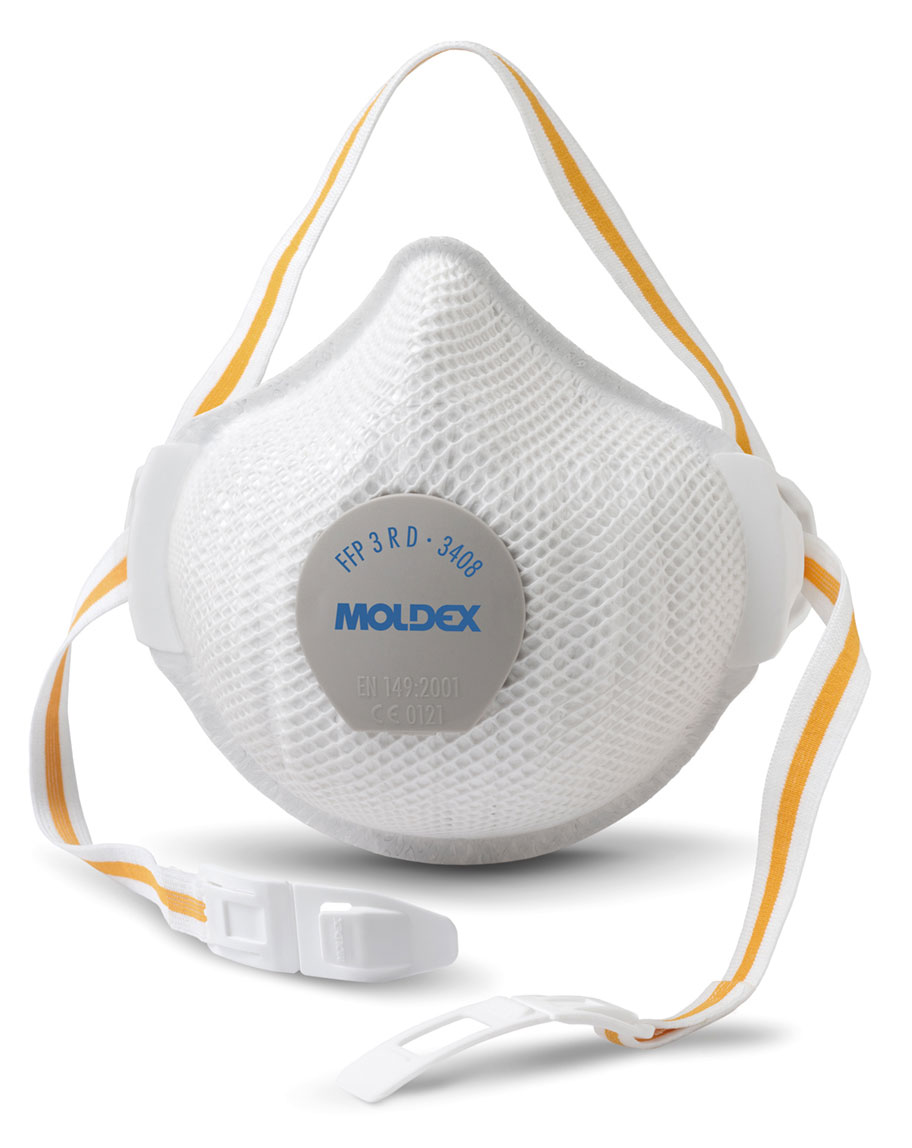 Moldex 3408 Air Plus ProValve FFP3 Face Masks - Pack of 5