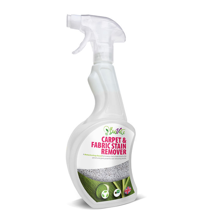 BioVate 45400 Carpet & Fabric Stain Remover - Empty Trigger Spray Bottle 750ml