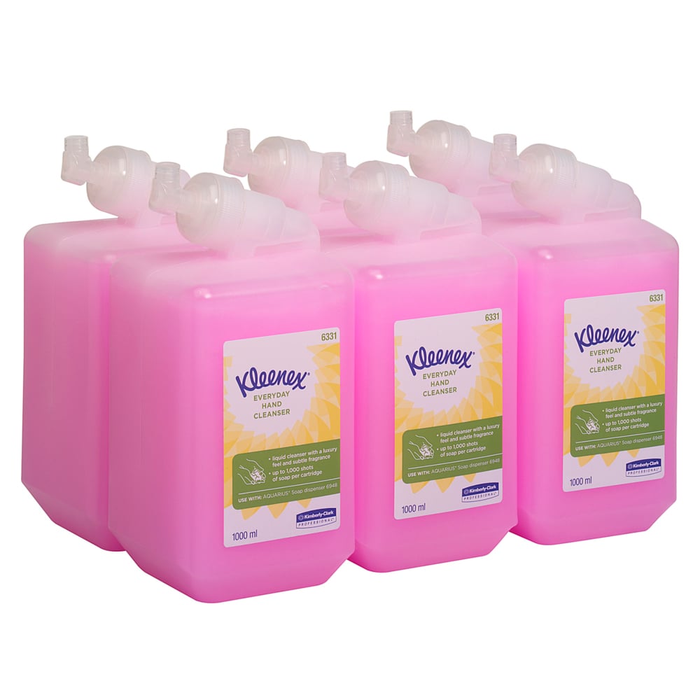 Kleenex® 6331 Everyday Use Hand Cleanser Pink/Mild - 1L, Case of 6