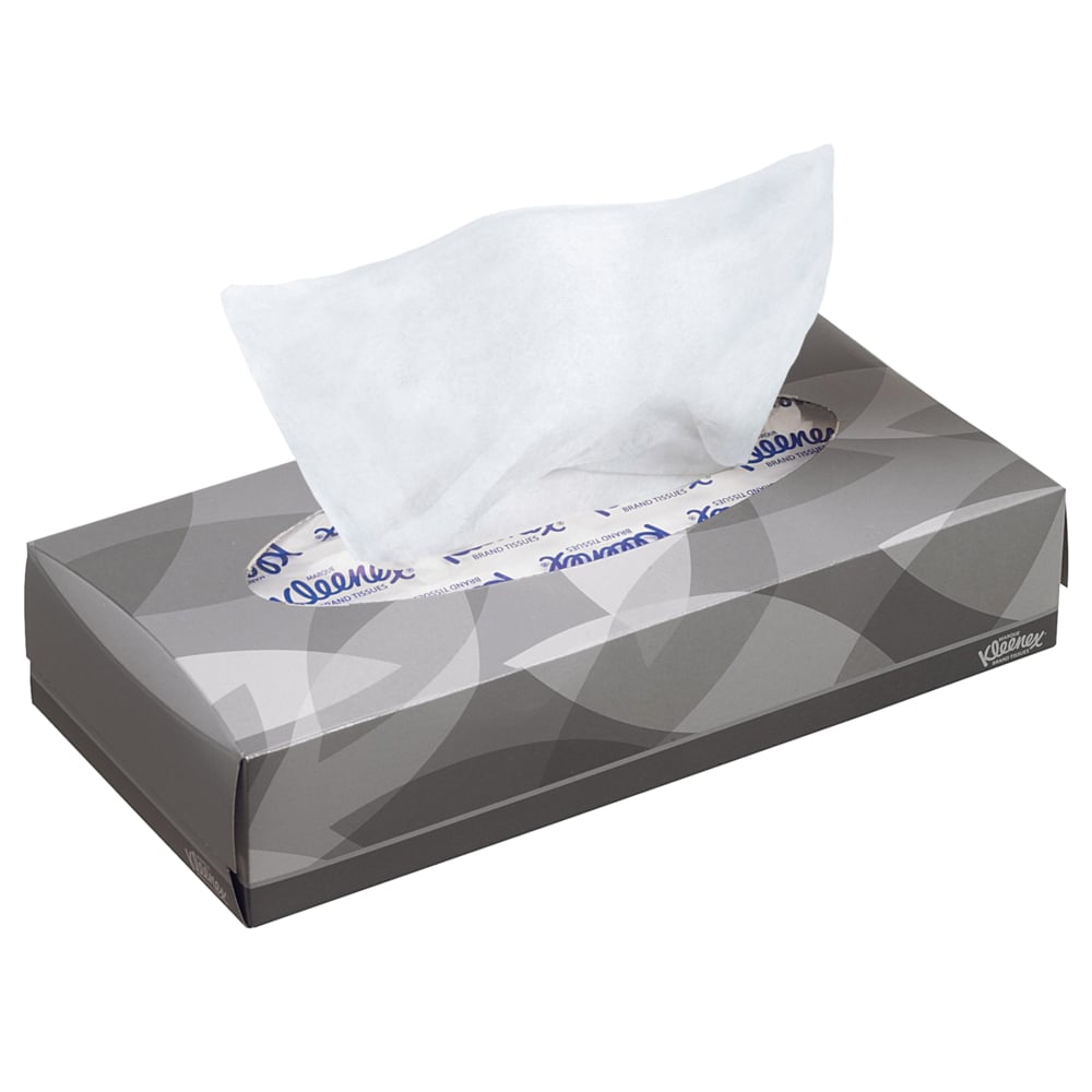 Kleenex® 8835 Facial Tissues Boxed Flat Facial Tissue Boxes - 2 Ply, 100 Sheets, Case of 21