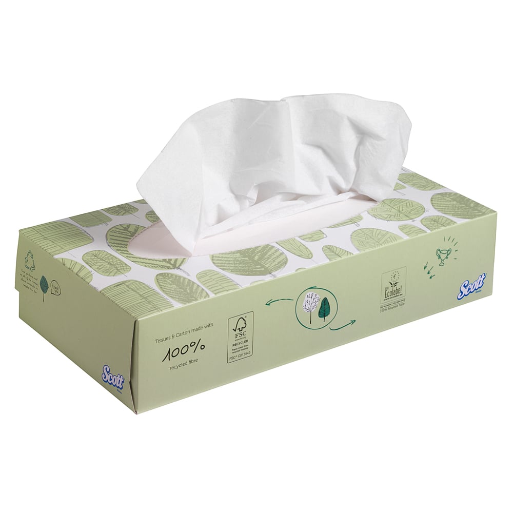 Scott® 8837 Facial Tissues - 2 Ply, 100 Sheets, Case of 21