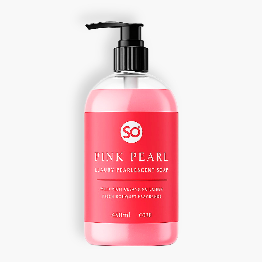 C038 | Pink Pearlised Luxury Hand Soap - 450ml