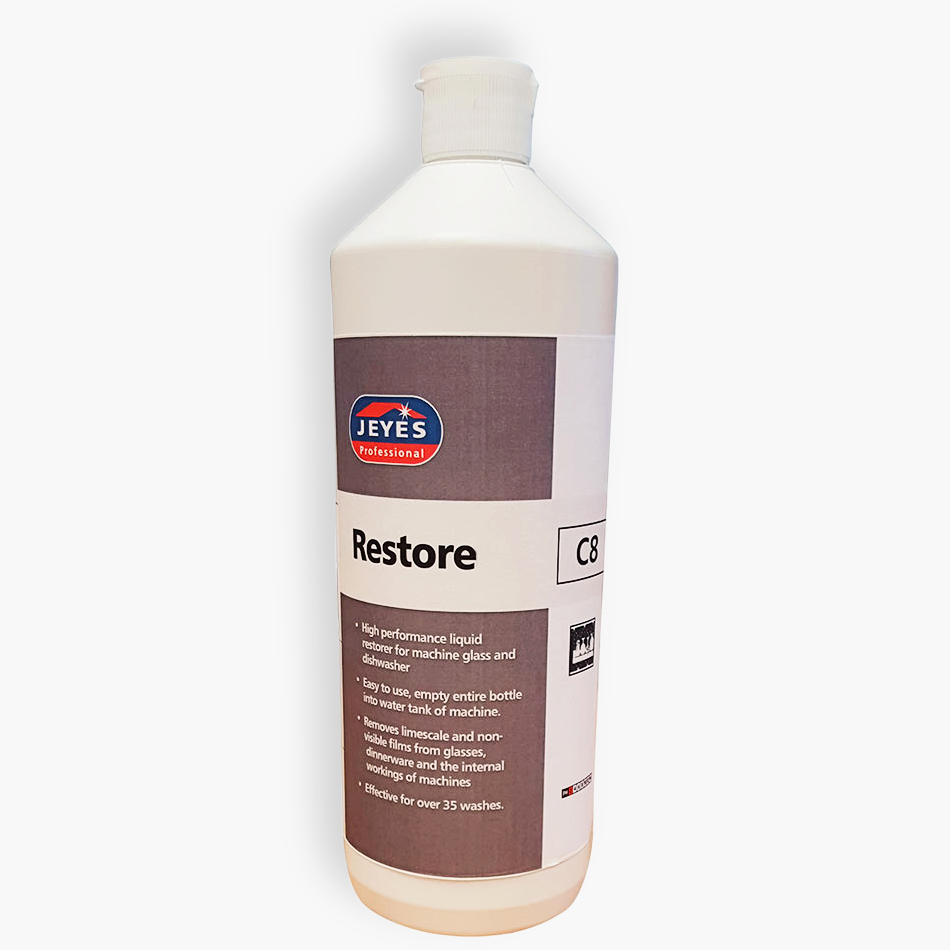 Jeyes C8 High Performance Restorer for Glass & Dishwashers 5L