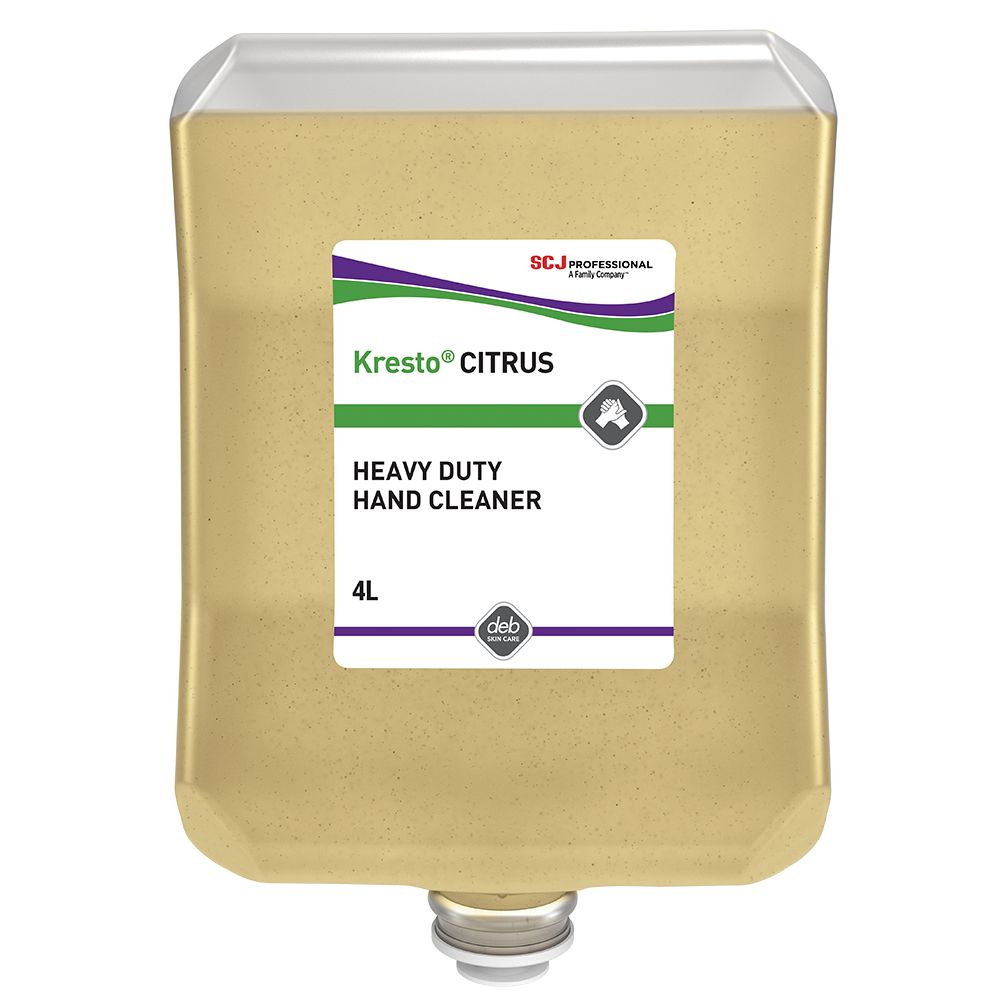 Kresto® CIT4LTR Citrus Super Heavy Citrus Hand Cleanser 4L Cartridge - Case of 4