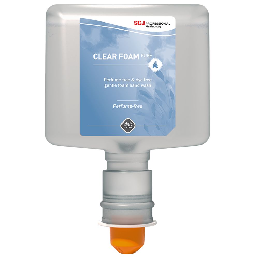 Clear Foam Pure CLR12LTF Gentle Foam Hand Wash 1.2L Cartridge - Case of 3