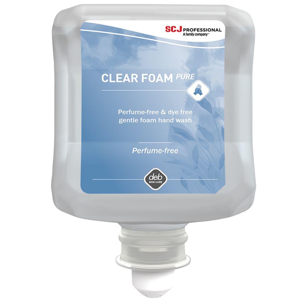 Clear Foam Pure CLR1L Gentle Foam Hand Wash 1L Cartridge - Case of 6