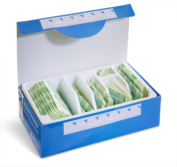 Assorted Blue Detectable Plasters - Box of 120
