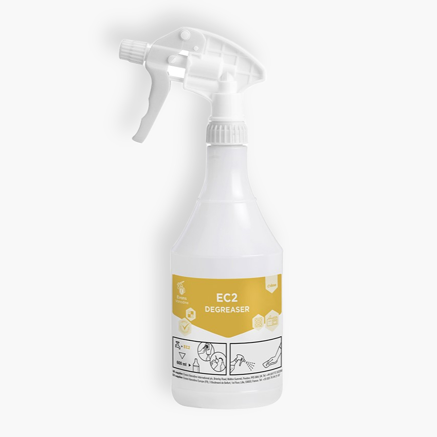 Evans Vanodine EC2 Degreaser e:dose Empty Trigger Spray Bottle - Case of 6 x 1L