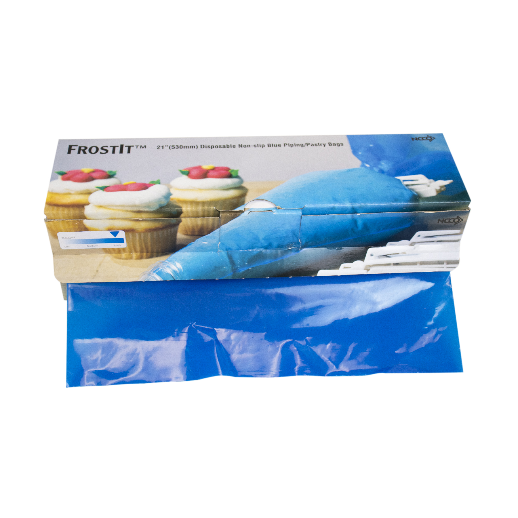FrostIt™ 530mm Non-Slip Blue Piping Bags - Case of 6