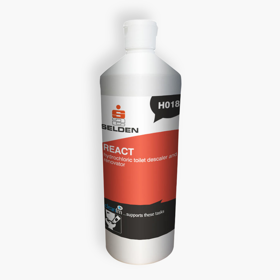 H018 | React Hydrochloric Toilet Descaler & Renovator - 1L