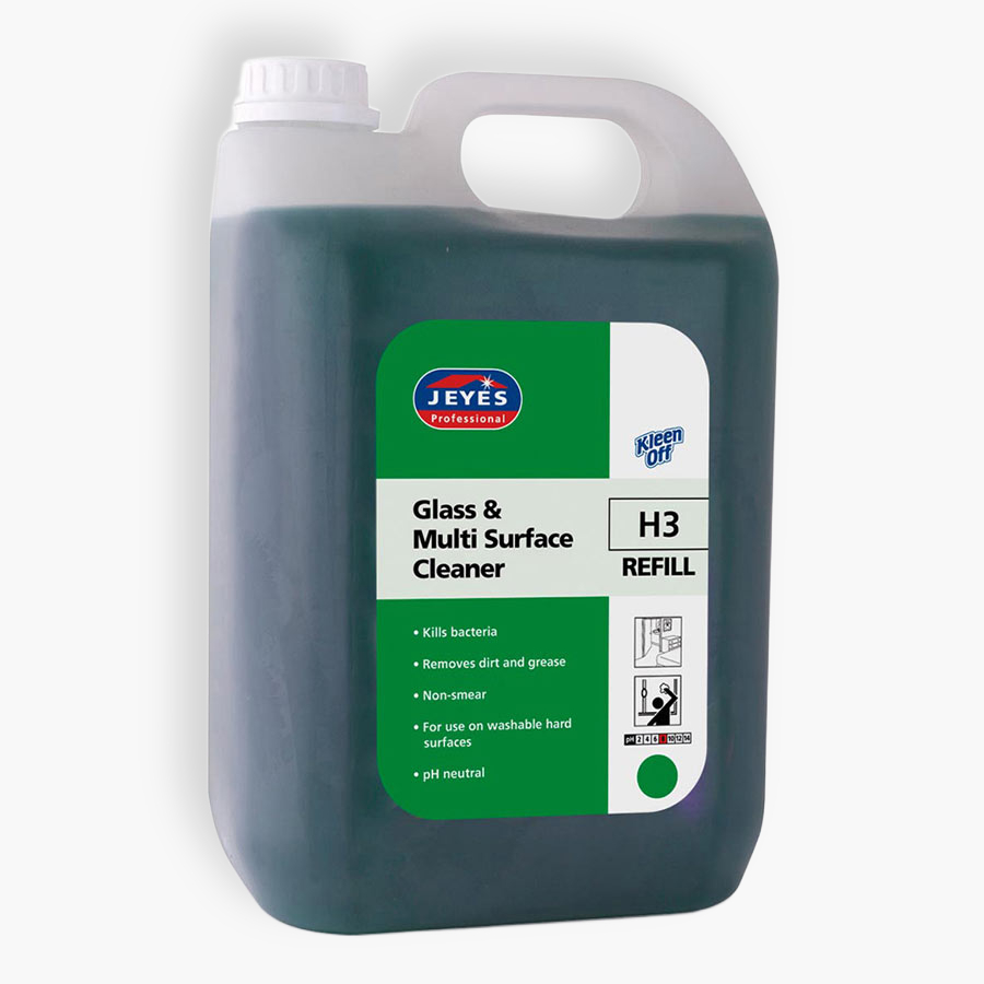 Jeyes® H3 Glass & Multi Surface Cleaner – 5L