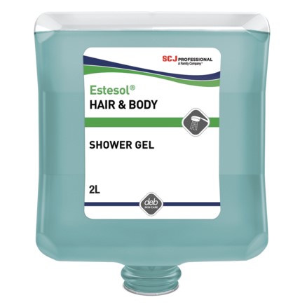 Estesol® HAB2LT Hair & Body Shower Gel 2L Cartridge - Case of 4