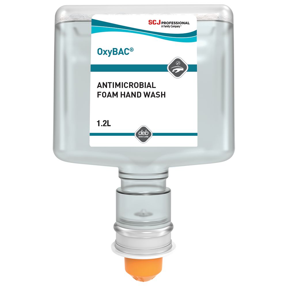 OxyBAC® OXY12LTF Antimicrobial Foam Hand Wash 1.2L Cartridge - Case of 3