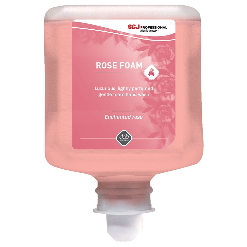 Rose FOAM RFW1L Signature Fragrance Enchanted Rose Foam Hand Wash – 1L, Case of 6