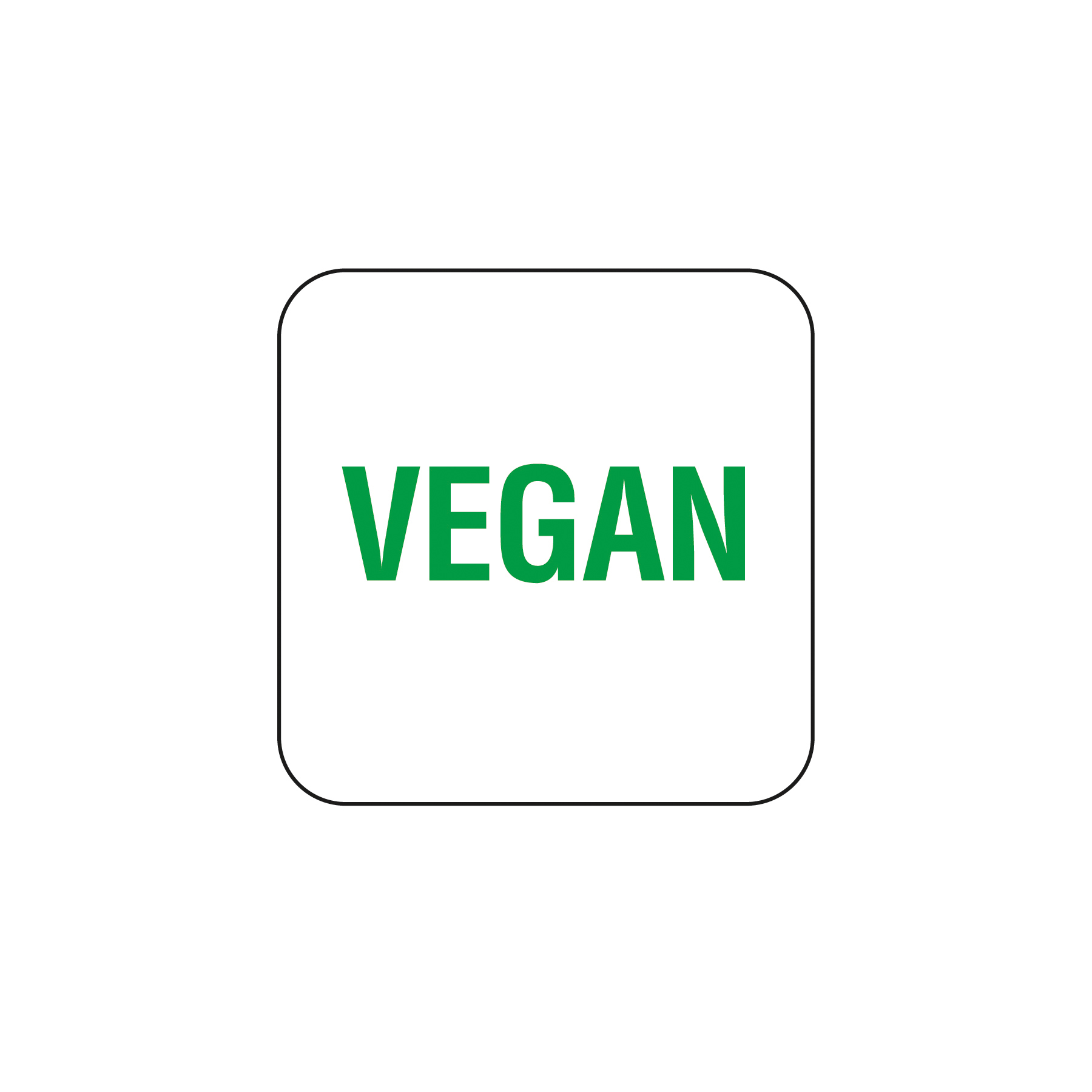 25mm Removable Allergen Vegan Label - Roll of 1000