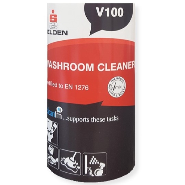 V100 VMIX Washroom Cleaner Label
