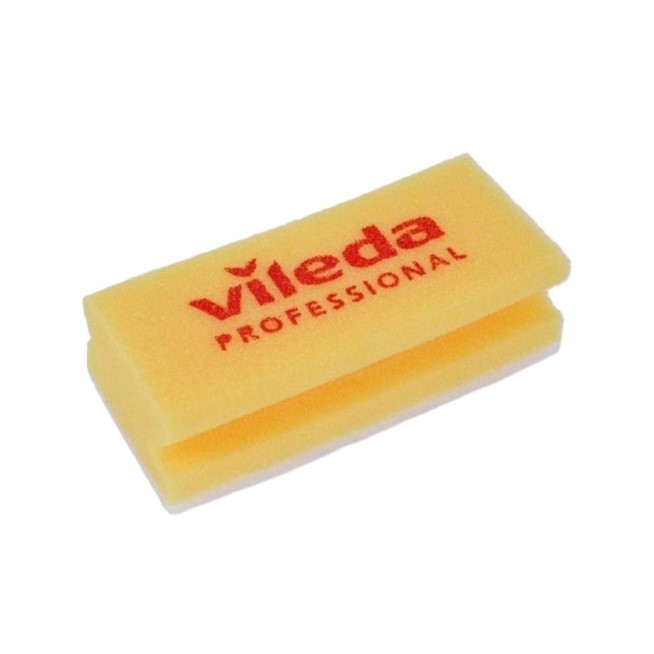 Vileda® 101884 High Foam Yellow Non-Scratch Scourers - Pack of 10