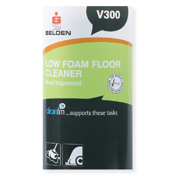 V300 VMIX Low Foam Floor Cleaner Label