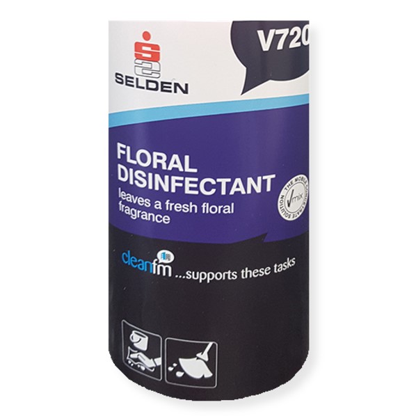 V720 VMIX Floral Disinfectant Label