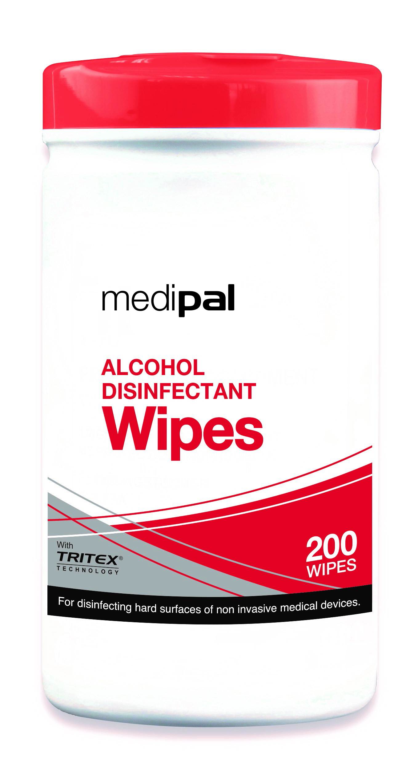 Medipal W600110 Alcohol Wipes - 200 Sheet Tub