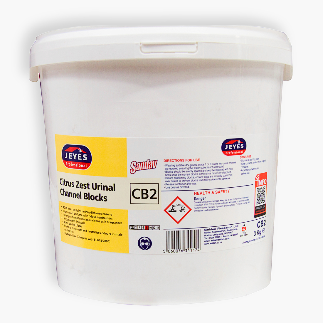 Jeyes YCB2 Citrus Urinal Cubes 3kg