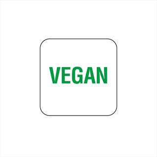 25mm Removable Allergen Vegan Label - Roll of 1000