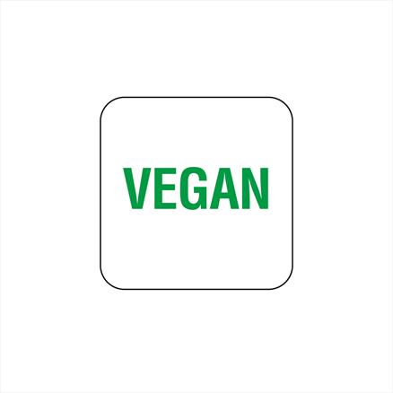 25mm Removable Allergen Vegan Label - Roll of 1000