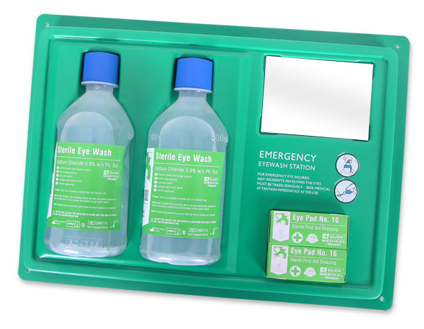 Eyewash Station - Includes 2 x 500ml Saline Bottles
