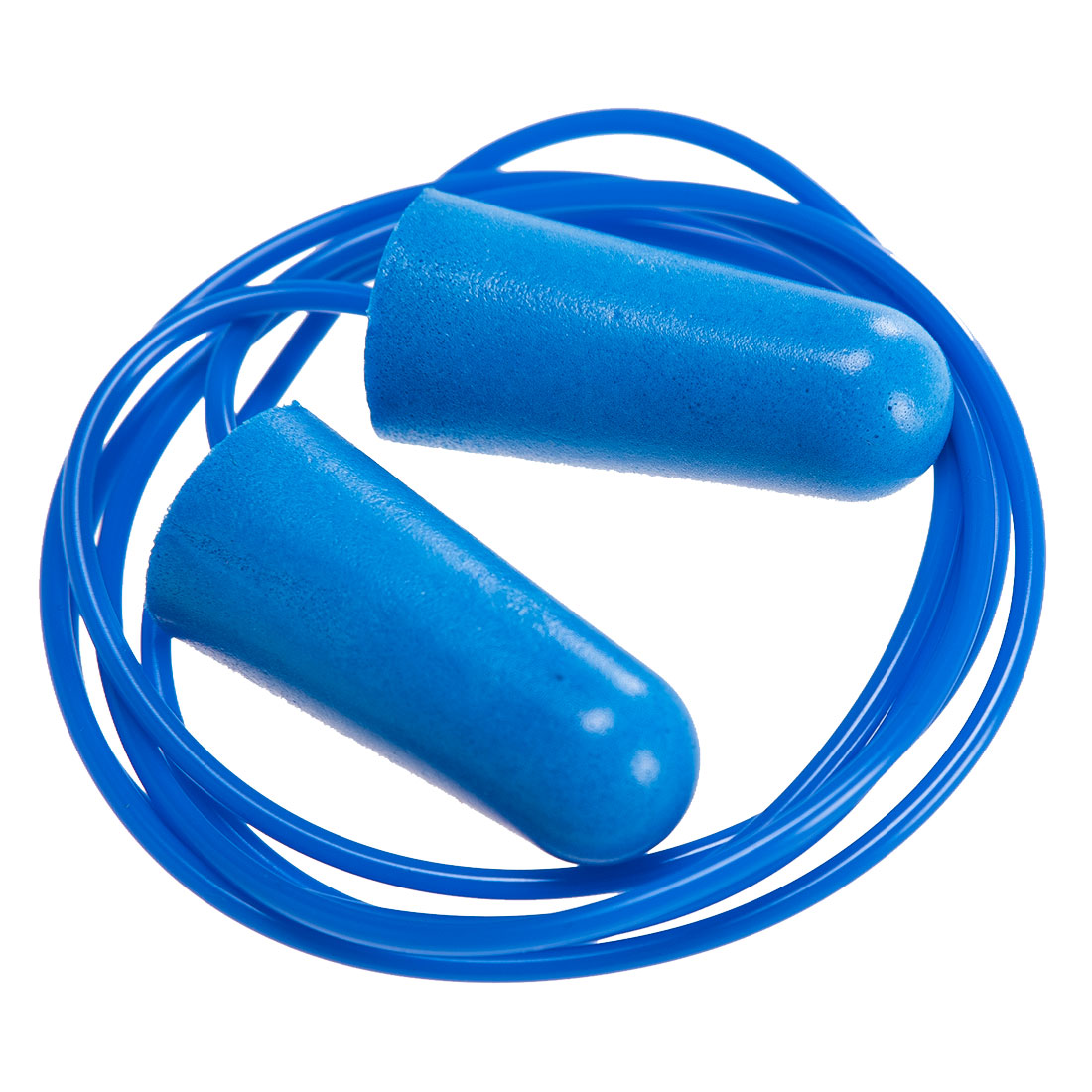 EP30 | Blue Detectable Corded PU Ear Plugs - Box of 200 Pairs