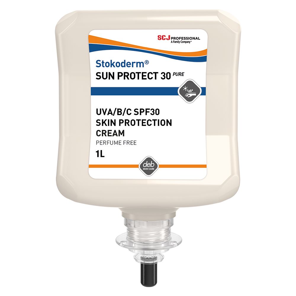 Stokoderm® Sun Protect 30 PURE SUN1L UV Skin Protection Cream 1L Cartridge - Case of 6